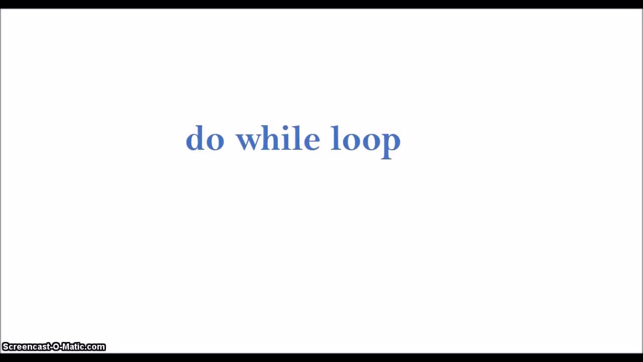 Looping Statements in C 2 - do while loop - YouTube