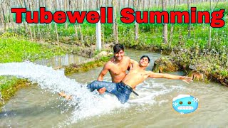Village Boy Tubewell Bathing Tubewell Swimming Hot Vlog Tubewell Swimming