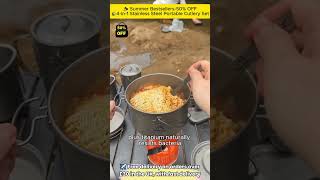 4-in-1 Pure Titanium Portable Cutlery Set