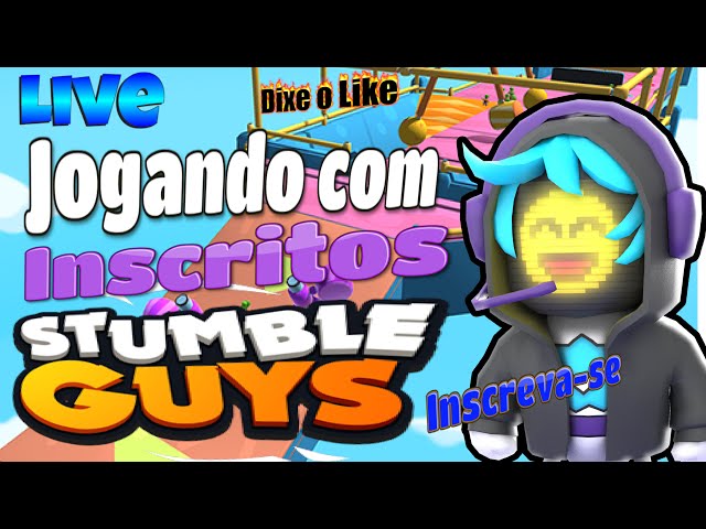 Stumble Guys Jogando com inscritos ao vivo #gratidão35K vou ser