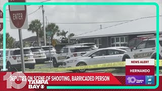 Deputies: Person barricades after Hernando Beach shooting
