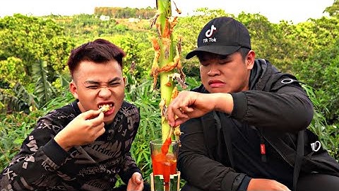 Thử Ăn Vây Cá Hồi Chấm Wasabi + Samyang + Mắm Tôm + Tương Ớt Xanh