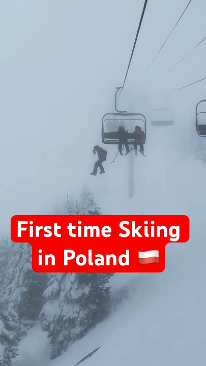 First Time Skiing in Poland 🇵🇱 #poland #winter #skiing #europe #tatra #alps #indianinpoland