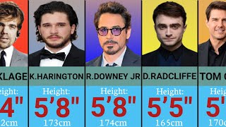 Top 50 Heights of Famous Hollywood Actors in 2024