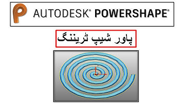 Creates an Spiral Shape in Powershape 2020