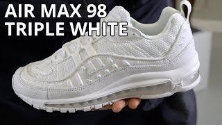 Nike Air Max 98 Triple White Review 