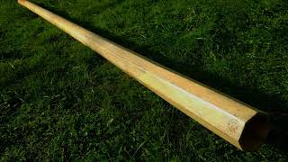 Teak wood didgeridoo 184 cm  C#