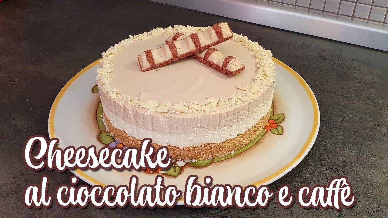 Cheesecake al cioccolato bianco e caffè