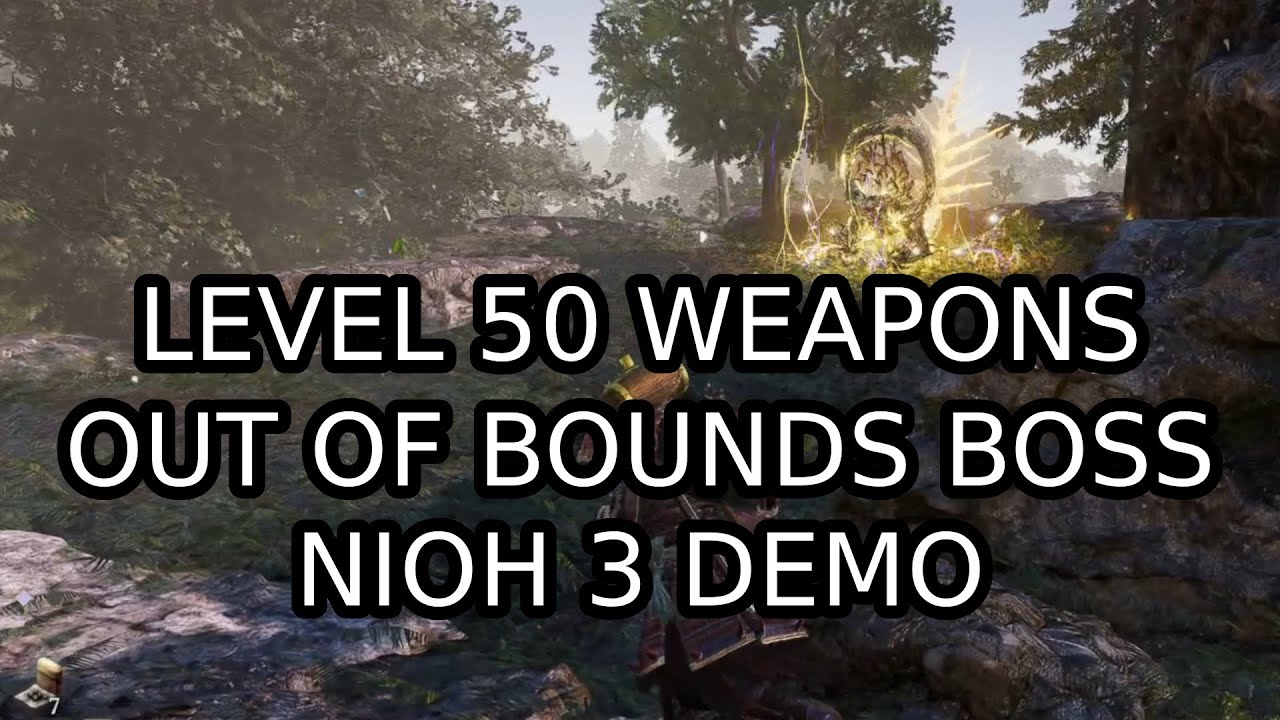 Out of Bounds Crucible Wraith Raiju Glitch in Nioh 3 Demo! Level 50+ Weapons!