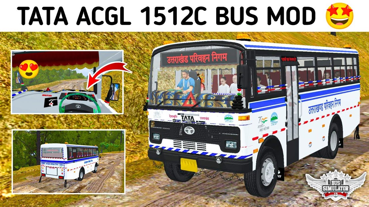 How to Add TATA Bus Mod in Bus Simulator indonesia | Tata ACGL 1512C Bus Mod for Bussid |