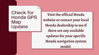 [Latest] How to Update Honda GPS Map Update Navigation System | Honda Navigation System Update |