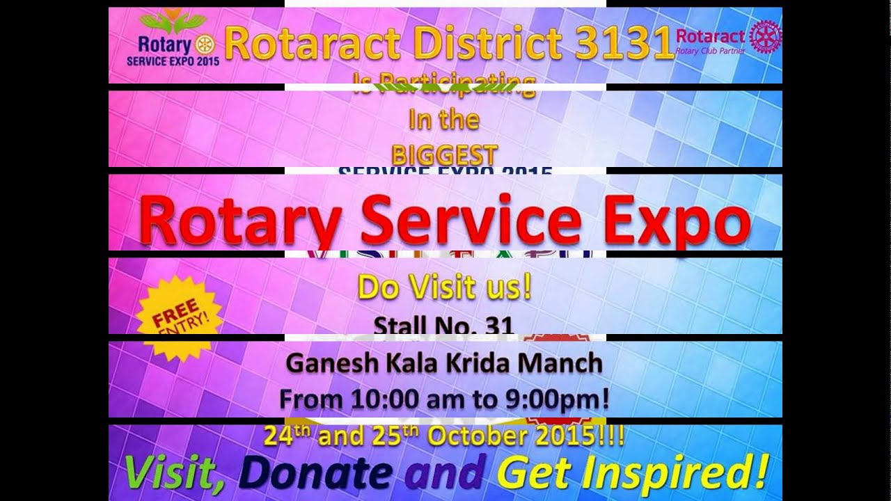 Rotary District 3131 "ROTARY SERVICE EXPO"  2015