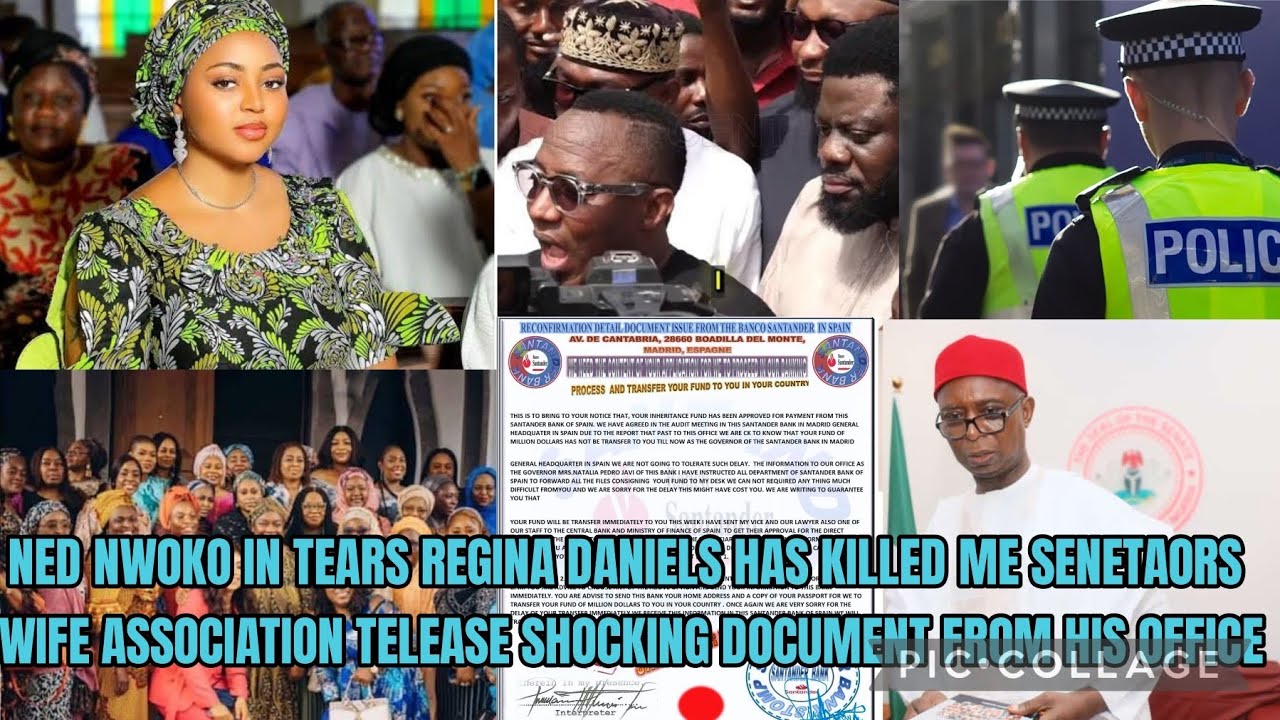 NED NWOKO IN TEARS REGINA DANIELS HAS KILLED ME SENETAORS WIFE ASSOCIATION RELEASE SHOCKING DOCUMENT