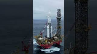 This isn't an oil rig, it's a floating rocket pad. #Engineering