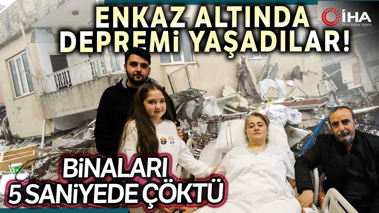 Sadece 5 Saniyede Çöken Binada Sarsıntıyı Enkaz Altında Yaşadılar
