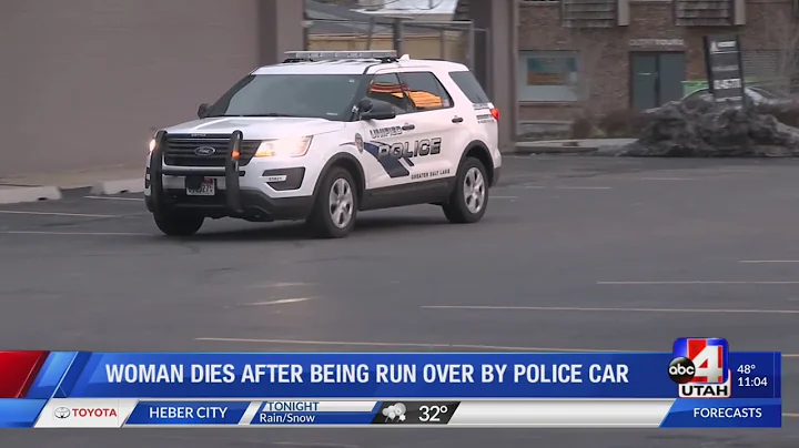 Woman dies after  being run over by police car
