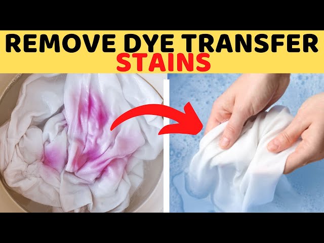 Safest Way to Remove Dye Transfer Stains From Colored & White Clothes With  Vinegar