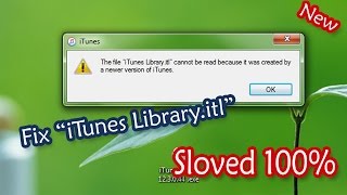 Fix iTunes Library.itl Cannot be read - 2016  Sloved 100% screenshot 5