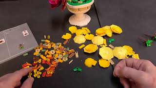 Building Lego Flower Arrangement