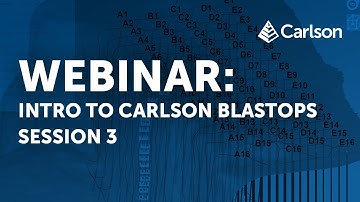 WEBINAR: Intro to Carlson BlastOps Session 3 | Drill Hole Loading & Initiation