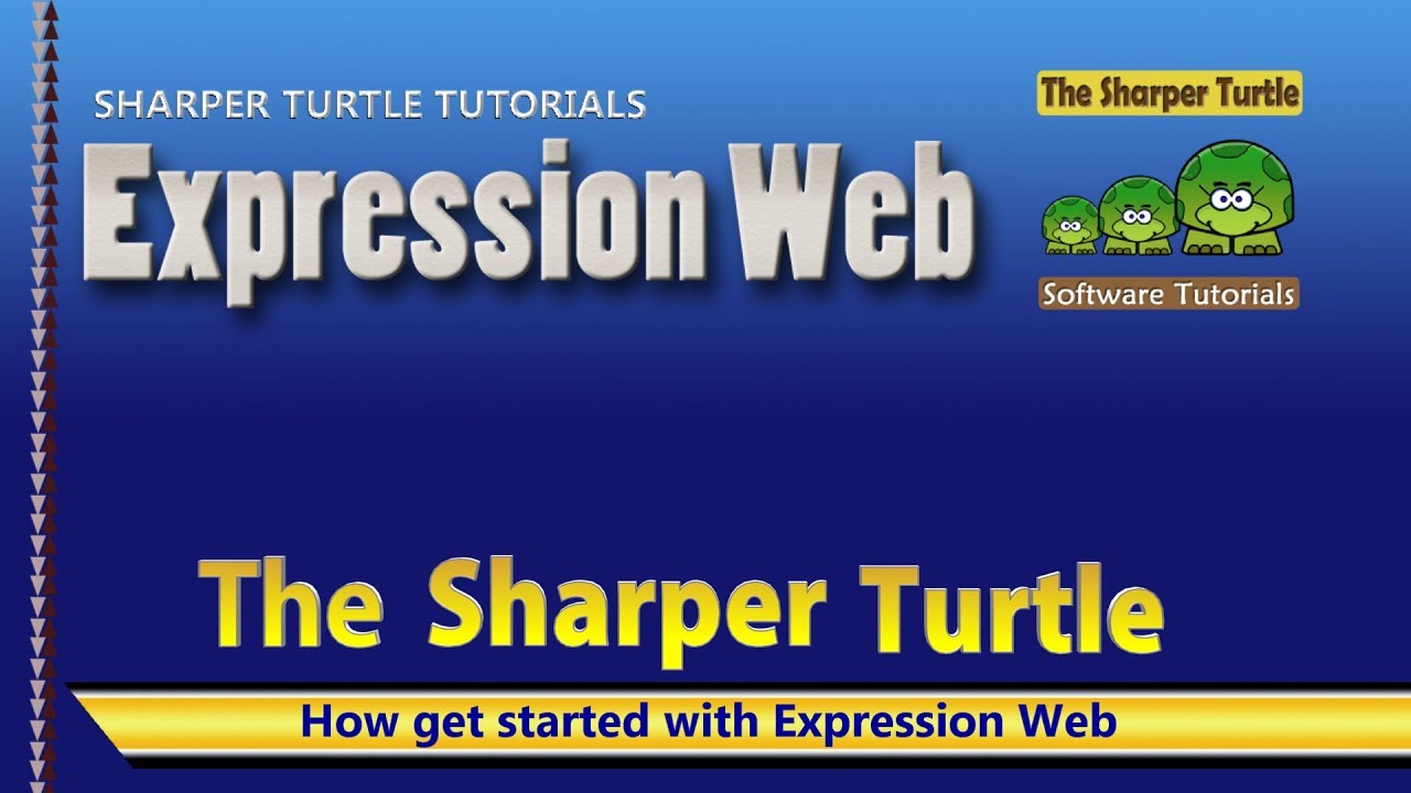 Expression Web - How to start with Expression Web - YouTube