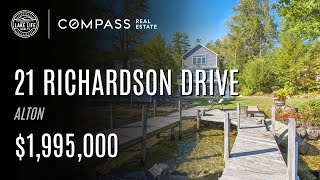 Modern Lake Winnipesaukee Retreat with Dock, Boathouse & Guest Space | 21 Richardson Dr, Alton NH