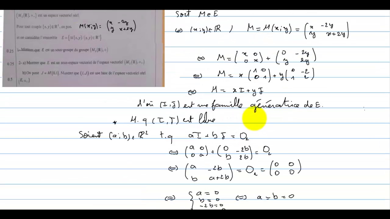 Les structures algébriques : (Examen national 2018 Sc. Maths)