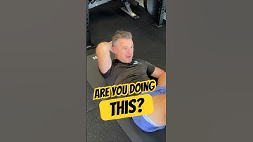 How to do Curl ups for when you have had a BACK INJURY #mcgill #backpain #abs #crunches #situps