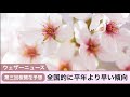 第三回桜開花予想 ウェザーニュース