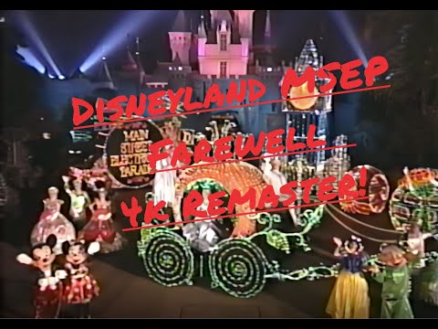Vintage Disneyland Main Street Electrical Parade Farewall 1996 4k FULL Remaster