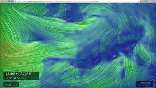 Earth - A global map of wind, weather, and ocean conditions screenshot 1
