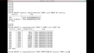 PostgreSQL Tutorial: Windowing Functions und Analytics - Teil 2