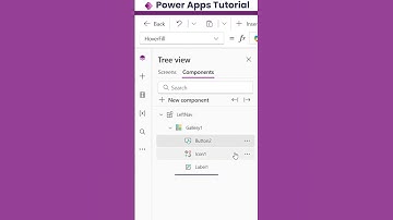 How to Create Left Navigation Menu Component in PowerApps?