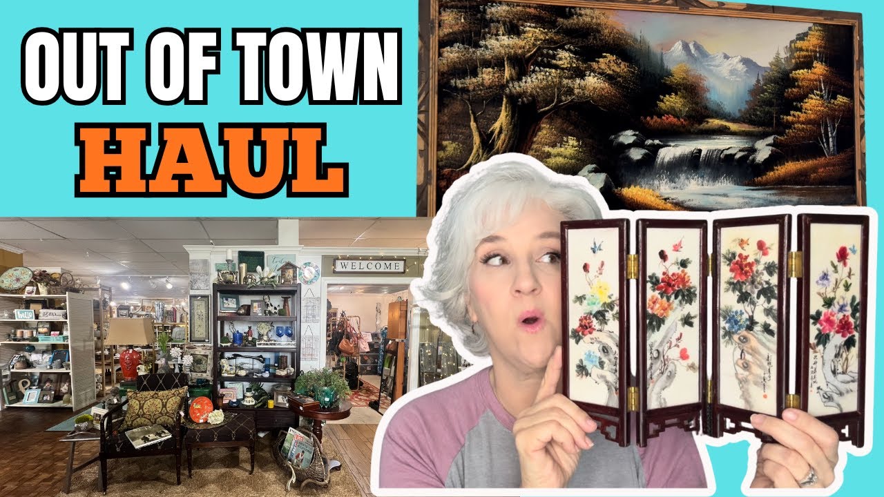 Thrift Trip Adventure! Reselling Vintage Decor Haul + Airbnb Design Inspo