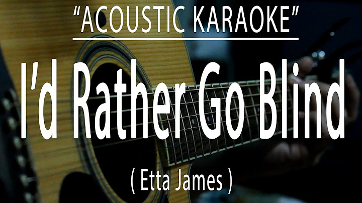 I’d Rather Go Blind Acoustic version - Acoustic performance video thumbnail
