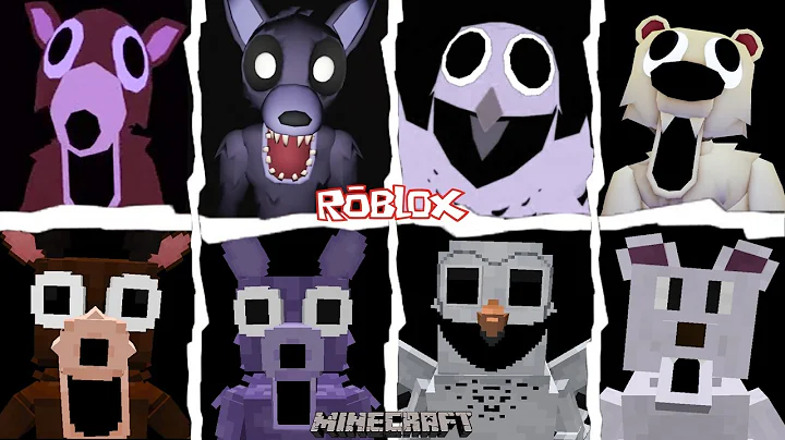 99 Nights in the Forest - OWL VS DEER VS WOLF VS BEAR VS CAT ALL JUMPSCARES vs Minecraft