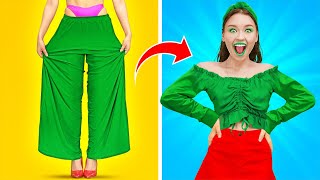 LUXURY s. BUDGET FASHION || Brilliant Outfit Hacks! Upgrade your Clothes Easily by 123 GO! SCHOOL