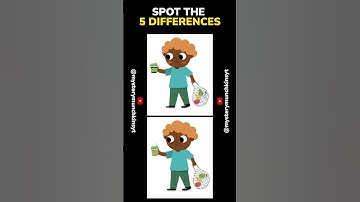 Spot the 5 Differences #challenge #dop2 #findthedifferences1 #logicgames #solve #braingames#brain