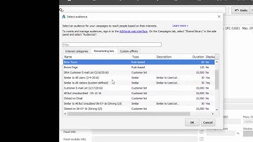 Remarketing Lists for Search Ads