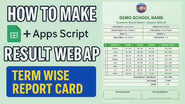 Hoe maak je een online rapport met studentenresultaten? | Web-app voor studentenrapporten met App...