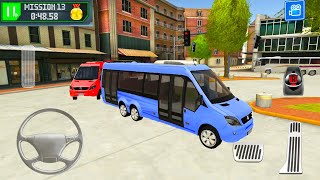 Parking & Driving On Bus Station Simulation - Small City Bus - Android Gameplay screenshot 2