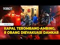 Detik-Detik Damkar Evakuasi 8 Penumpang dari Kapal Rusak di Tengah Laut Perairan Kepulauan Seribu