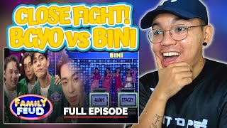 SOBRANG INTENSE NA LABAN TO! │ REACTS to Family Feud: BINI VS BGYO (Full Episode)