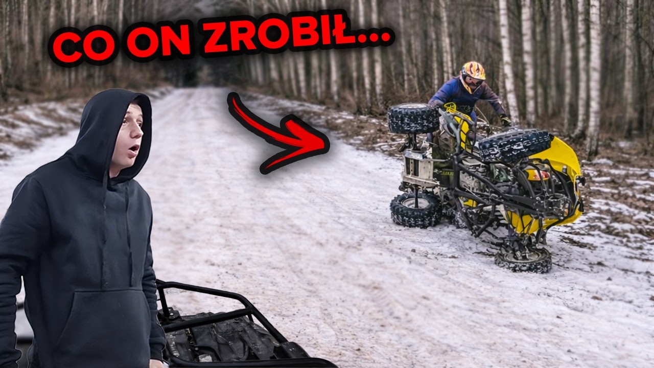 Nie opanował maszyny... / DACHOWAŁ Quadem w ROWIE... / Młody SIGMA przeżył stres życia *QUAD CRASH*