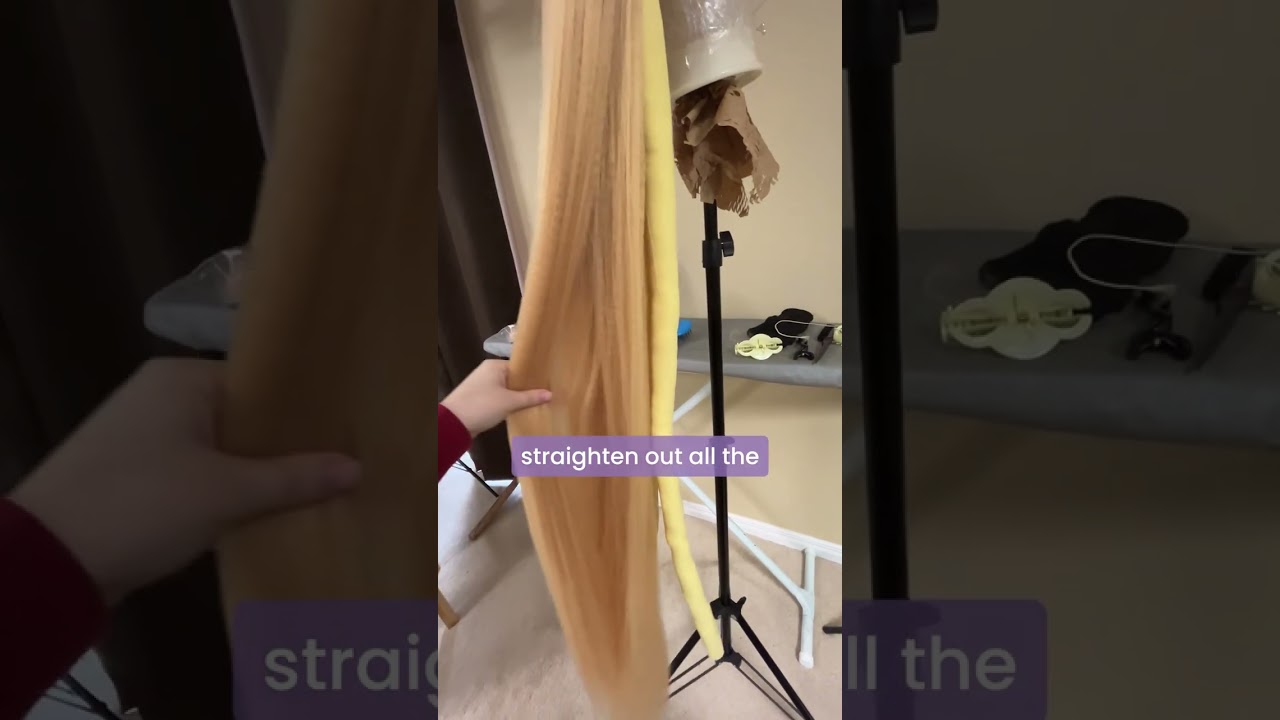 Unmaking my Rapunzel cosplay due to the hate 🥲 #rapunzel #cosplay #disney #cosplaywig