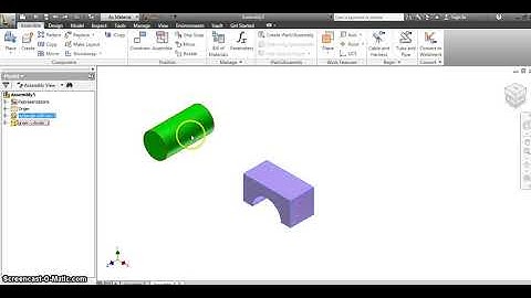 Basic Assembly Constraints: Tangent