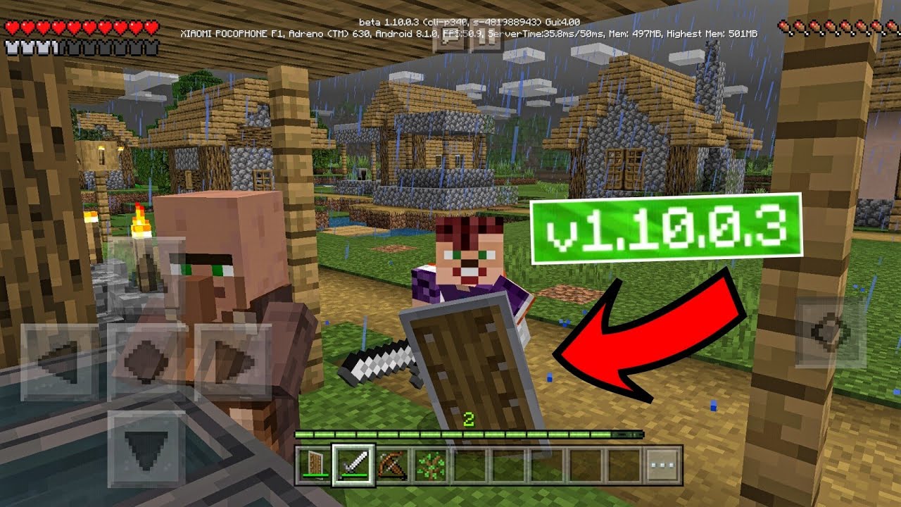 ВЫЖИВАНИЕ НА СМАРТФОНЕ в Minecraft PE 1.10.0.3! В ПОИСКАХ НОВЫХ ДЕРЕВЕНЬ И УНИЧТОЖЕНИЕ РАЗБОЙНИКОВ!