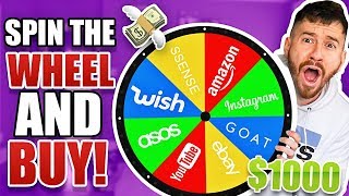Spin The Mystery Wheel and Buy Whatever It Lands On! ($1,000 CHALLENGE WISH, ASOS, AMAZON ETC.)