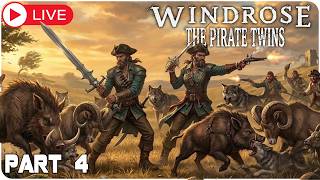 Can we become pirate KINGS?! UPGRADE time & pet BOAR shopping?! Windrose livestream