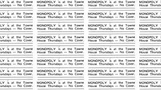 Monopoly - Town House - Kent, Ohio - Fall 1972